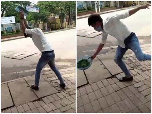 Thanh niên trổ tài vẩy rau điệu nghệ, dân mạng ngạc nhiên nhưng cười vỡ bụng vào giây cuối