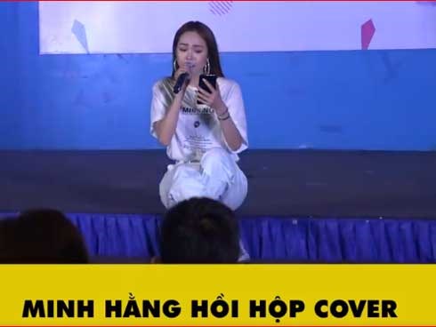 Minh Hằng hồi hộp cover hit Rời Bỏ của Hòa Minzy