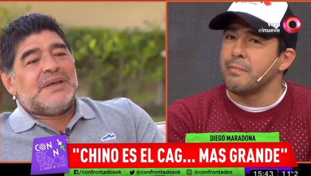 Huyền thoại Maradona lại gây bão sau màn xúc phạm cháu trai-1