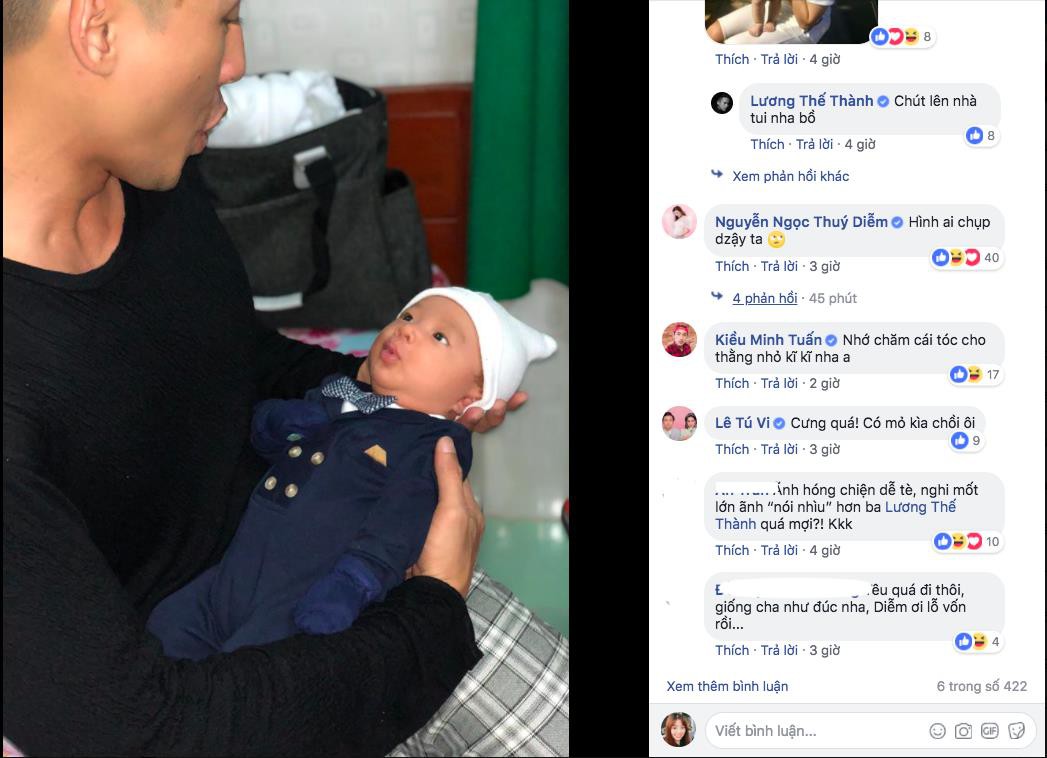 Lương Thế Thành tự hào khoe con trai giống mình như bản sao-1