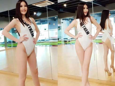 Lê Âu Ngân Anh diện áo tắm khoe dáng hoàn hảo nhưng đến khi cười thì fans...méo mặt