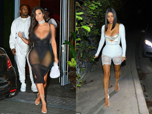 Ngực nặng trĩu như hai trái bom nhưng Kim Kardashian vẫn nghiện diện đầm bức tử vòng 1-11