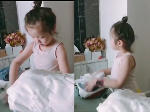 Bị mẹ Elly Trần phạt vì đánh em, Cadie Mộc Trà nước mắt vòng quanh thương ơi là thương-1