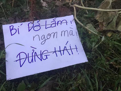 Mảnh giấy nhắn tên trộm để lại khiến chủ nhà bức xúc