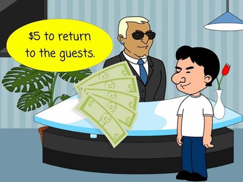Câu đố 1 USD chênh lệch lúc thuê khách sạn đi đâu