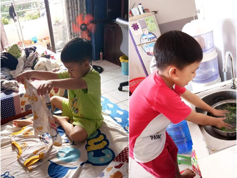 Tự đưa mình vào tình huống bận rộn - chiêu dạy con làm việc nhà đâu ra đấy của mẹ Đà Nẵng-10