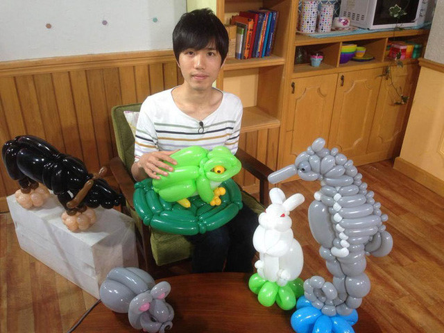 9X Nhật Bản tạo hình động vật từ bóng bay giống y như thật-1