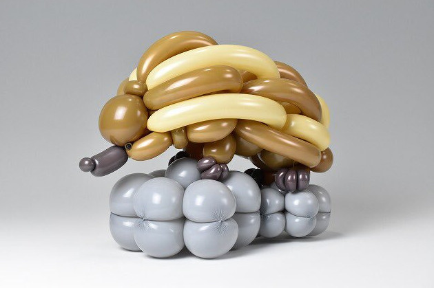 9X Nhật Bản tạo hình động vật từ bóng bay giống y như thật-9