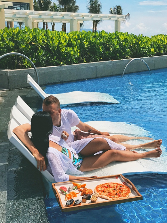 Phương Vy lần đầu diện bikini khoe dáng bỏng mắt sau áp lực cân nặng vì sinh con đầu lòng-3