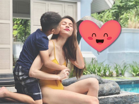 Tròn 8 tuổi với chiều cao vượt trội, Subeo vẫn bé bỏng hôn má mẹ Hà Hồ cực đáng yêu
