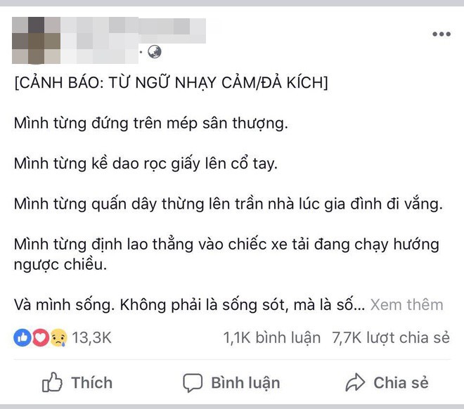 Sau lần tự tử bất thành, cô gái gây bão” mạng với tâm thư tiết lộ quyết định cuối cùng-1