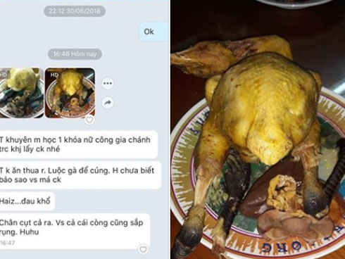 Háo hức chặt con gà ra định chén, cô gái hết hồn khi thấy thân gà toàn mỡ còn dân mạng phải thốt lên bất ngờ: Gà này nhiễm mỡ toàn thân rồi-4