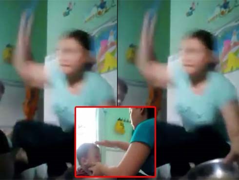 Vụ bảo mẫu tát liên tiếp vào mặt trẻ khi cho ăn: Khởi tố, bắt tạm giam để điều tra