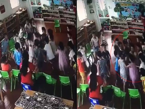 Cô giáo mầm non để cả chục học sinh vào đánh một bạn, đại diện trường phân trần