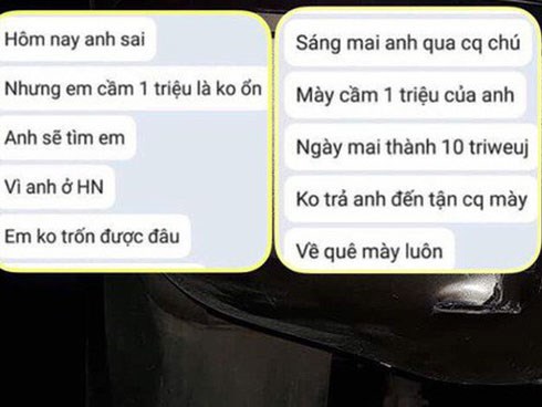 Đâm vào xe người khác phải bồi thường, tối về tiếc của nên nhắn tin 
