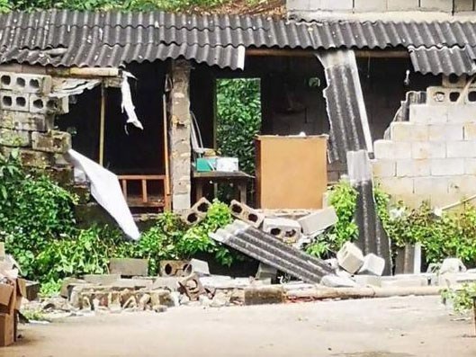 Cảnh tan hoang sau động đất 5,9 độ Richter tại Trung Quốc ảnh hưởng tới Việt Nam