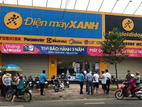 Bảo vệ đâm chết quản lý siêu thị Điện máy Xanh