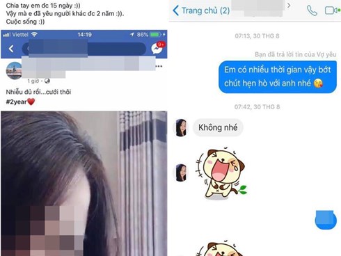 Sự thật vụ mới chia tay 15 ngày, bạn gái cũ đã kỷ niệm 2 năm yêu nhau với người khác