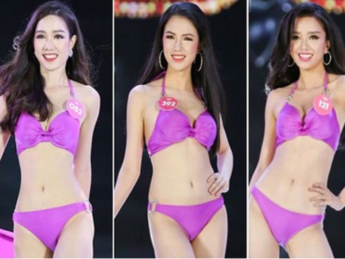 Cận cảnh hình thể nóng bỏng của Top 25 thí sinh Hoa hậu Việt Nam 2018 trong màn trình diễn bikini