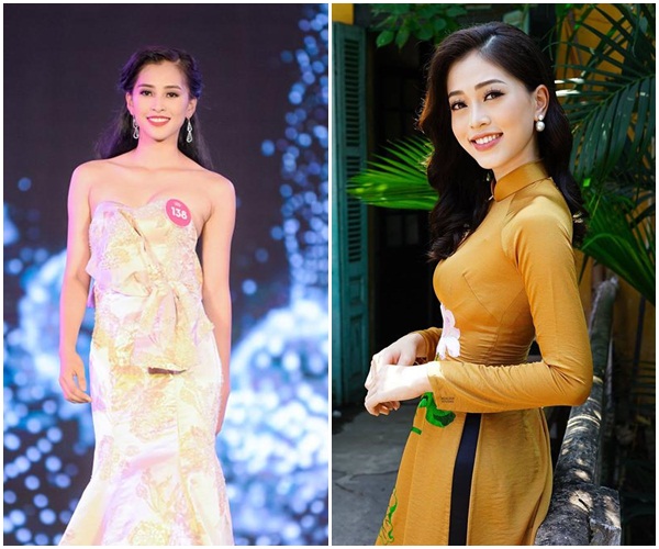 Nhan sắc tân hoa hậu Trần Tiểu Vy rực rỡ là thế nhưng vẫn đôi phần lép vé nếu so với Á hậu 1 Bùi Phương Nga-10