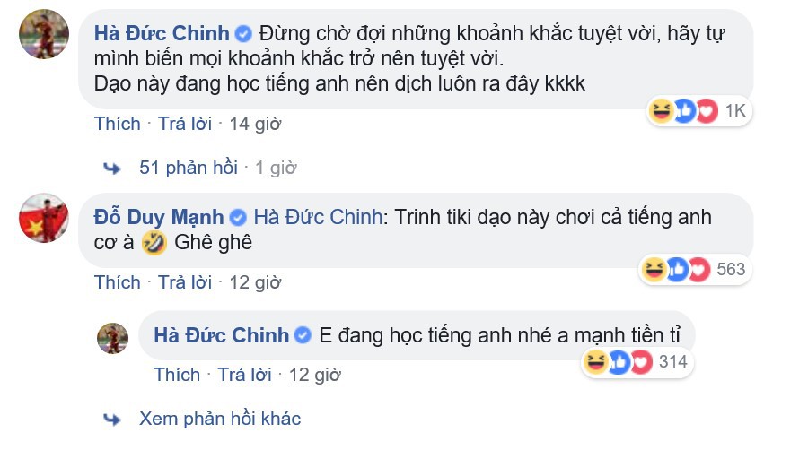 Cứ tưởng đăng status tiếng Anh sẽ được nhiều like, cuối cùng ai cũng nghĩ Đức Chinh đang... bị hack Facebook-4