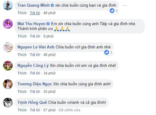 Việt Anh, Công Lý và loạt sao Việt gửi lời chia buồn khi bố của Minh Tiệp qua đời-1