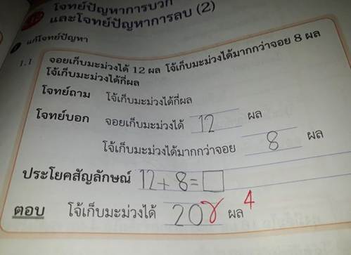 Chấm bài toán 12+8=20 là sai, cô giáo trẻ gây tranh cãi gay gắt trên MXH-1