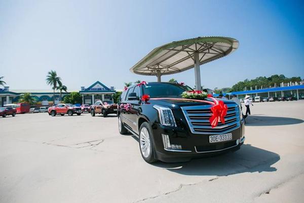 Màn rước dâu ở Quảng Ninh bằng siêu xe Khủng long Mỹ và dàn xe khủng gây bão MXH-3