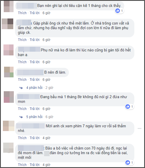 Chi 8 triệu cho ba mẹ con trong 2 tháng vẫn bị chồng chê hoang”, hội chị em nhao nhao khuyên vợ trẻ nên đi làm-2