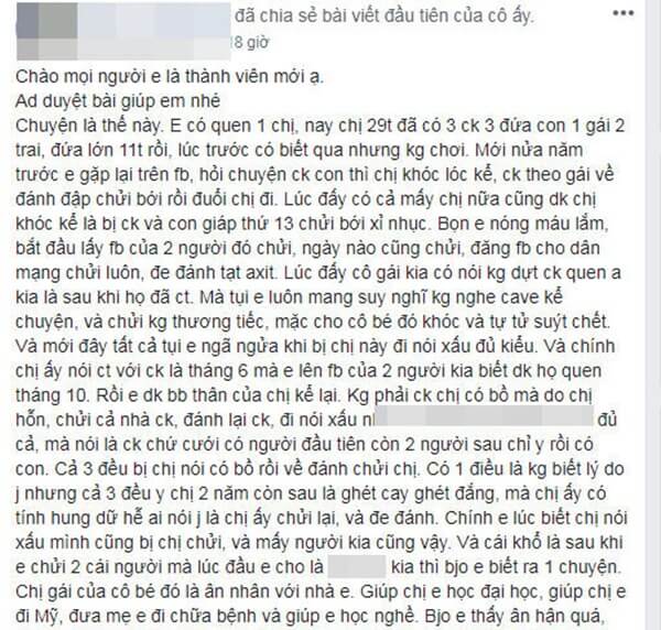 Đi đánh ghen hộ bà mẹ 3 con, cô gái trẻ bị ném đá vì lý do không ngờ tới-1