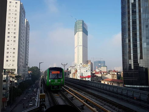 Đường sắt Cát Linh-Hà Đông chính thức chạy thử 5 tàu-1