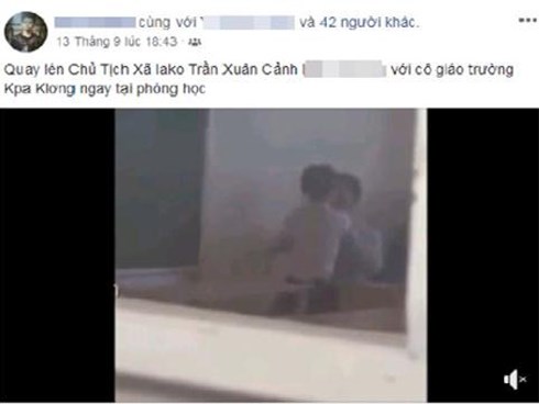 Chủ tịch bị vu quan hệ với cô giáo: 'Không phải tôi'
