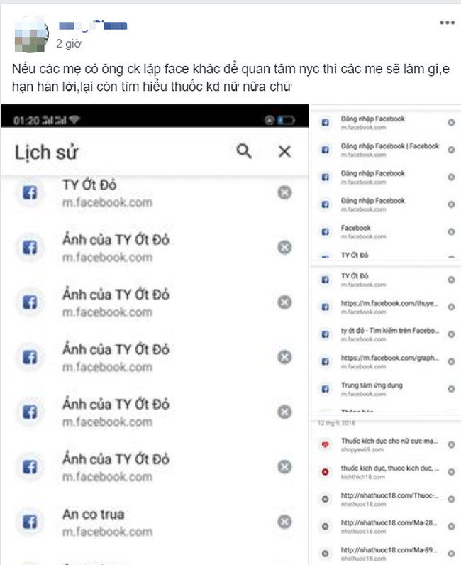 Chồng lập facebook khác để dễ bề liên lạc với người yêu cũ, vợ bó tay phải nhờ chị em hiến kế hay-1
