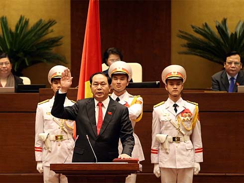 3 lần đánh trống trường của Chủ tịch nước Trần Đại Quang-10