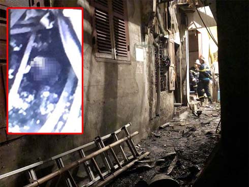 Đưa 2 thi thể trong vụ hỏa hoạn gần Bệnh viện Nhi Trung ương ra ngoài: không phải 1 người lớn và 1 trẻ con như tin đồn-4