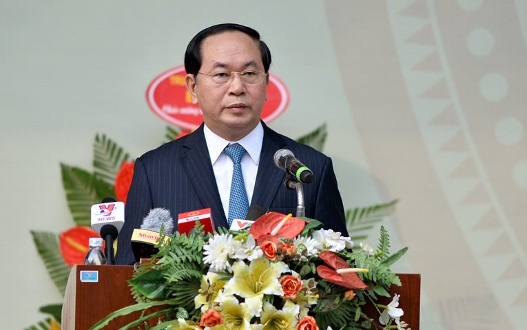 3 lần đánh trống trường của Chủ tịch nước Trần Đại Quang-2