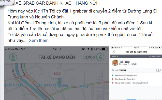 Xôn xao vụ nữ hành khách tố bị tài xế Grab hành hung vì đóng cửa xe quá mạnh-1