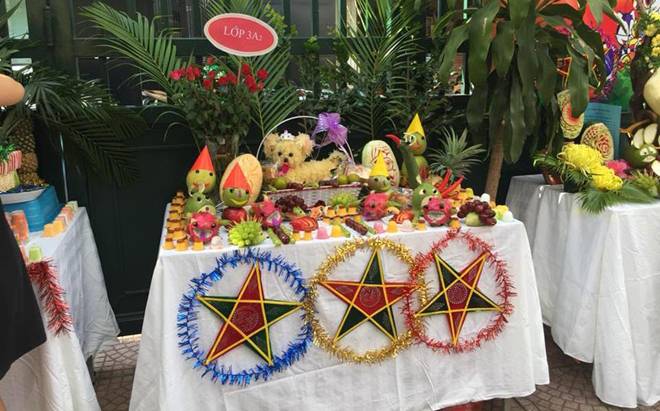 Chị em chia sẻ kinh nghiệm bày mâm cỗ Trung thu đủ màu sắc cho bé-10