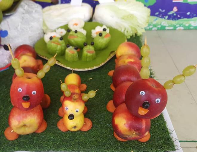 Chị em chia sẻ kinh nghiệm bày mâm cỗ Trung thu đủ màu sắc cho bé-8