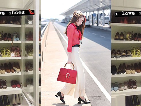 Choáng ngợp trước tủ giầy trị giá bạc tỷ