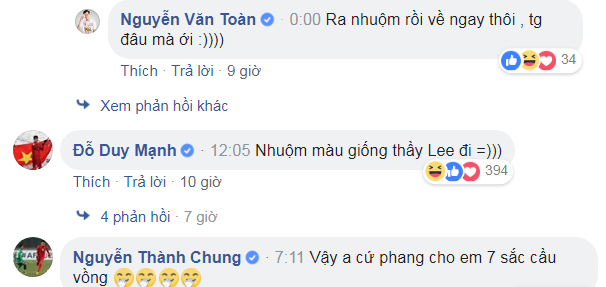 Đình Trọng chê màu tóc mới của Văn Toàn xấu hơn phiên bản cụ già đầu bạc-3