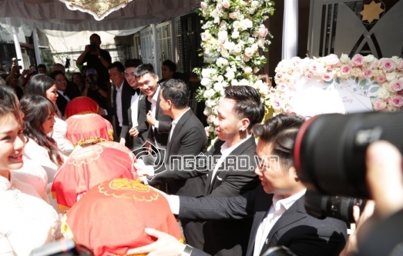 Đám cưới Trường Giang - Nhã Phương: Cô dâu Nhã Phương lộ bụng to trong lễ thành hôn-5