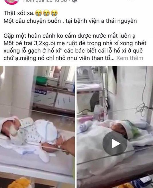 Mẹ đẻ con rồi nhét xuống nhà vệ sinh, sáng dậy bà thấy tay cháu nội giơ lên cầu cứu-1