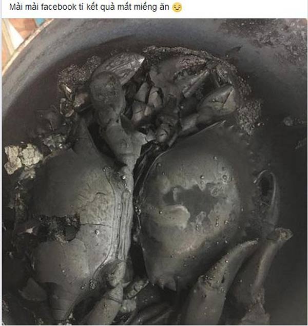 Dân mạng cười lăn cười bò với món cua không thể đen hơn-2