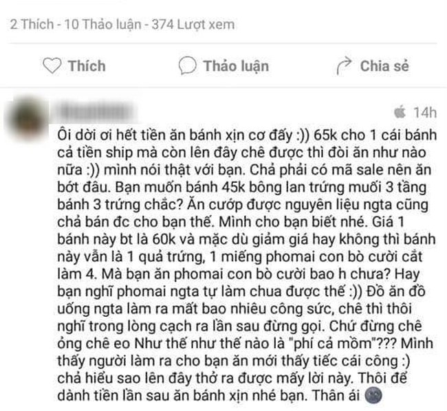 Cô gái bị MXH ném đá tơi bời vì bỏ 65 nghìn mua online bánh bông lan trứng muối rồi chê: Tanh tanh lờ lợ, ăn phí mồm!-4
