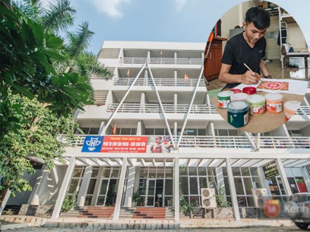 Khám phá ký túc xá của ngôi trường có kiến trúc đẹp nhất nhì Việt Nam, nơi sinh viên ăn-ngủ-sinh hoạt cùng bảng màu, giá vẽ
