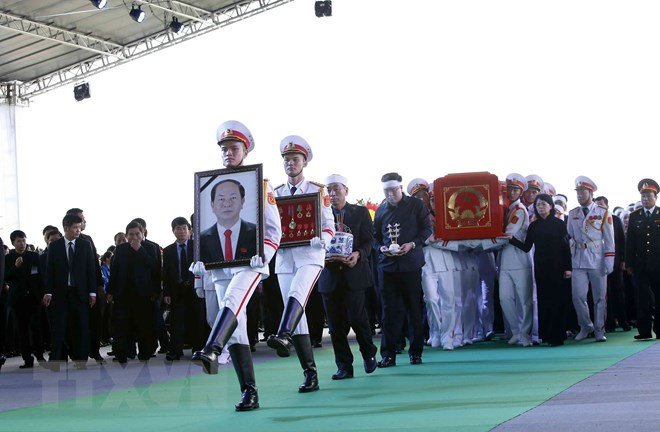 Lễ an táng Chủ tịch nước Trần Đại Quang tại quê nhà-25