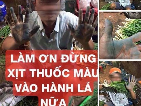 Tràn lan trên MXH thông tin xịt thuốc tạo màu vào hành lá khiến người tiêu dùng khiếp sợ