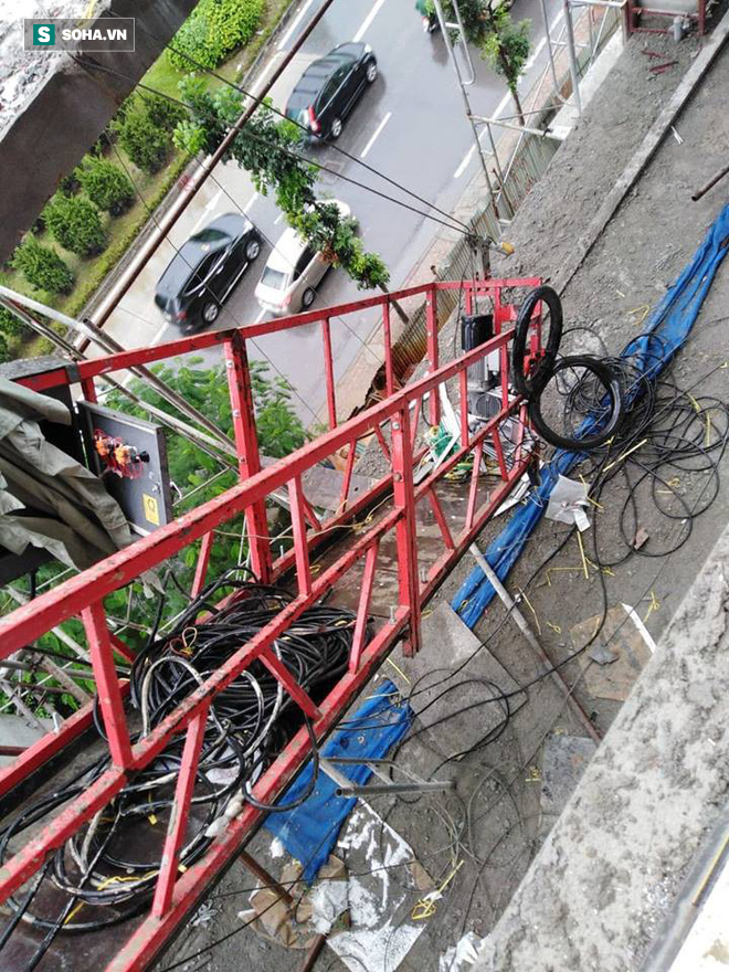 Cận cảnh nơi đặt cần trục rơi xuống đường Lê Văn Lương khiến mẹ đơn thân tử vong-11