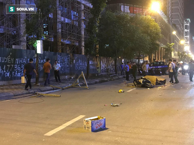 Cận cảnh nơi đặt cần trục rơi xuống đường Lê Văn Lương khiến mẹ đơn thân tử vong-4